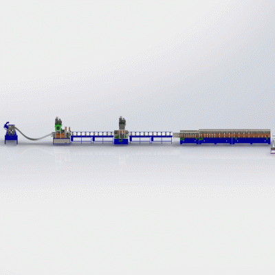 Medium-sized perforated cable tray production line