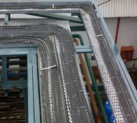Medium-sized perforated cable tray production line Medium-sized perforated cable tray production line
